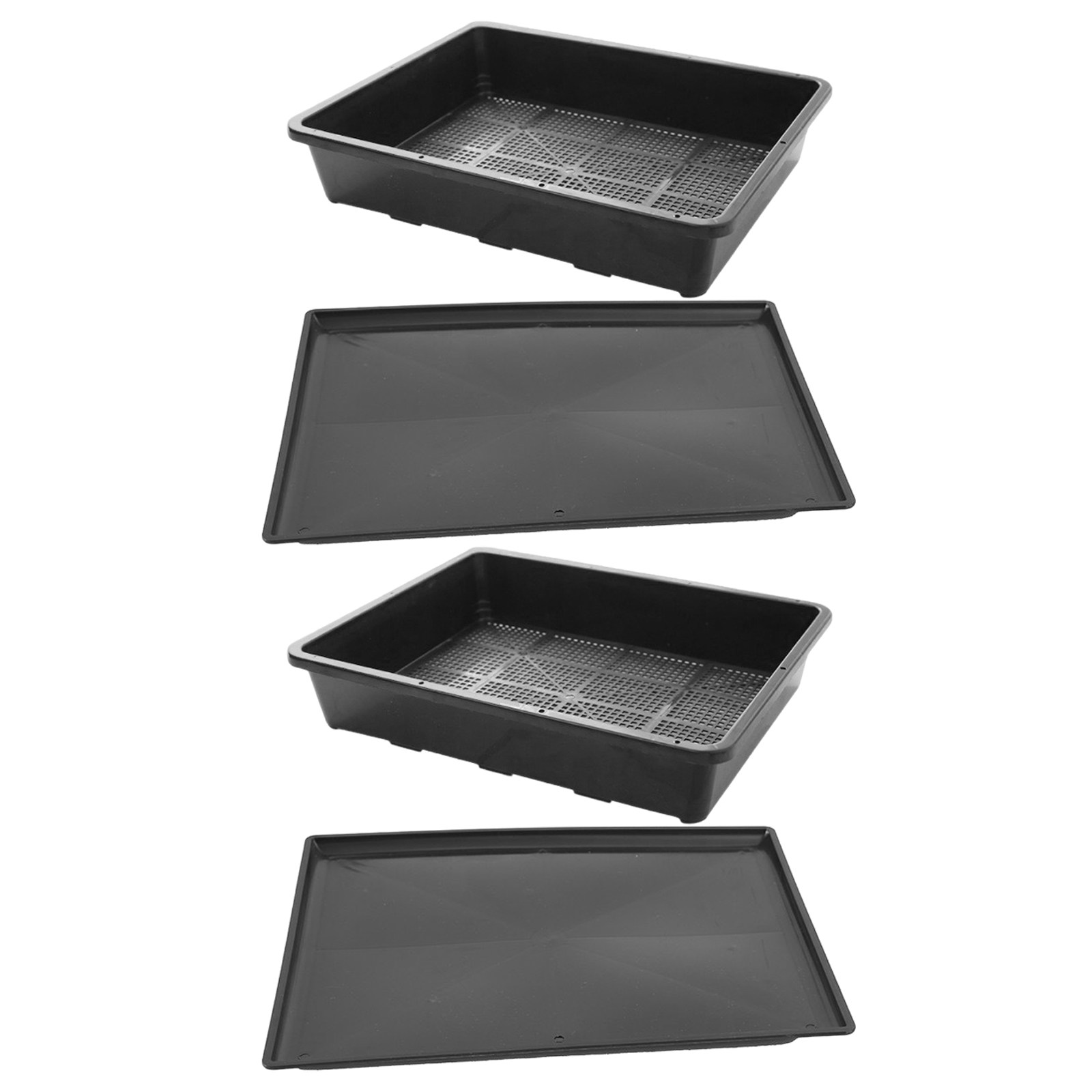 Seed Starter Tray - 2Set Garden Planting Trays Reusable Seedling