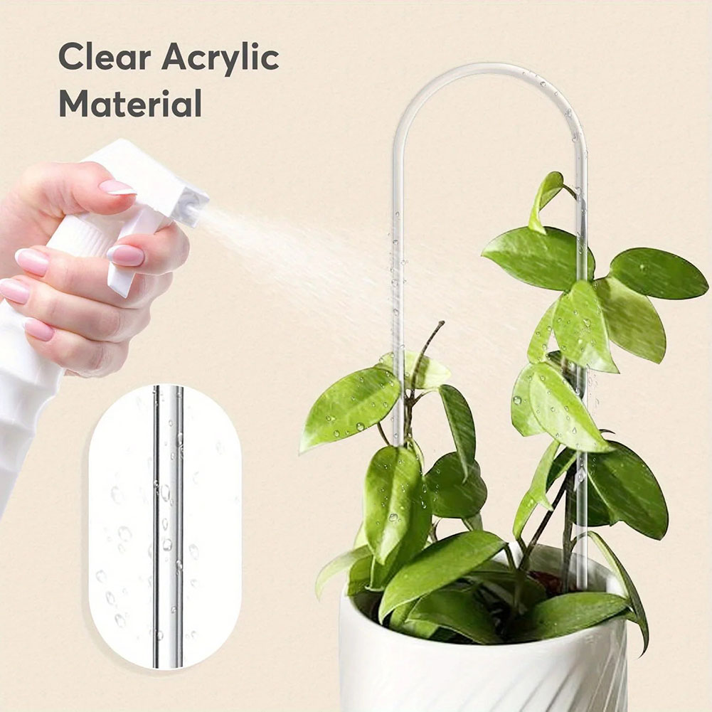 2pcs Acrylic U-shaped Plant Ra - Indoor Herb Garden ulasan dan harga