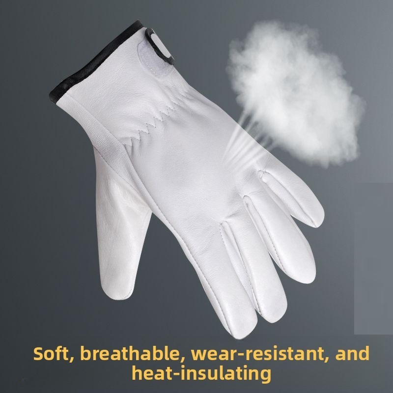 a pair Work Gloves Sheepskin L - Garden Gloves ulasan dan harga