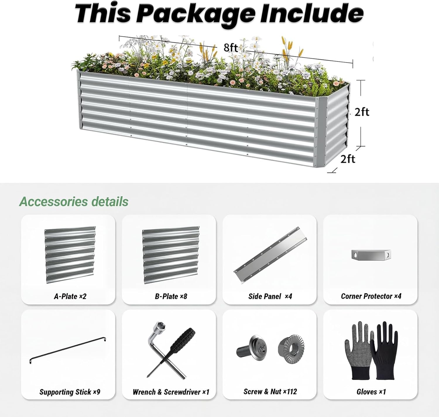 Outdoor Galvanized Raised Gard - Raised Garden Bed ulasan dan harga