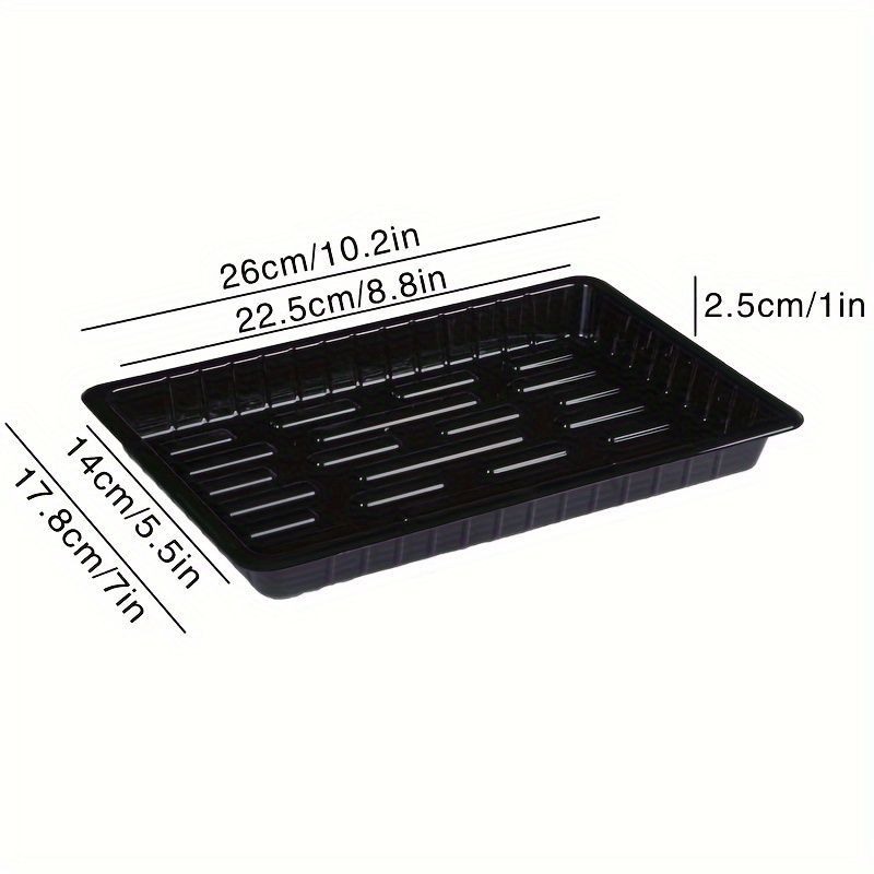 1Pc Durable Black PET Plastic  - Seed Starter Tray ulasan dan harga