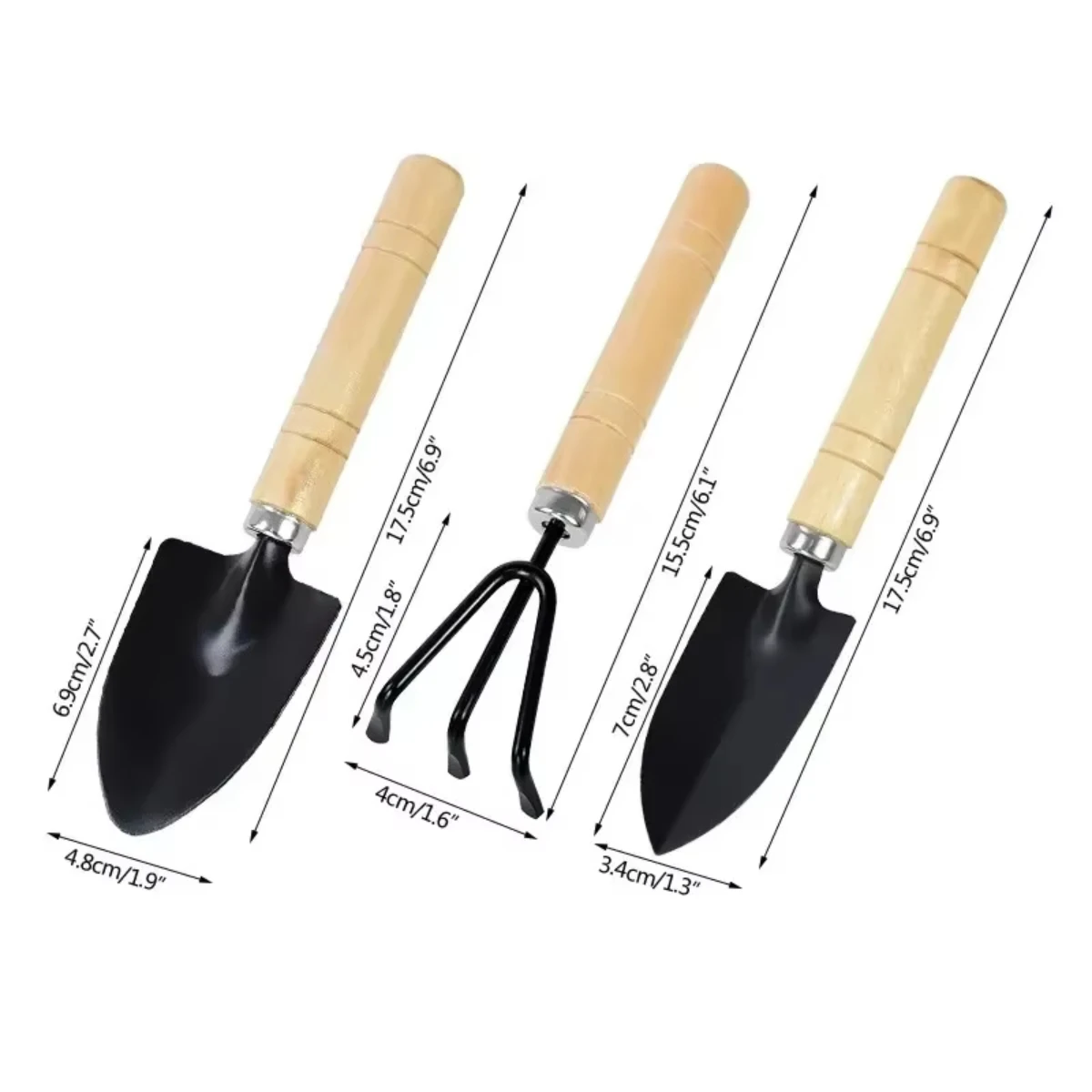 3Pcs/Set Mini Garden Tool Set  - Indoor Herb Garden ulasan dan harga