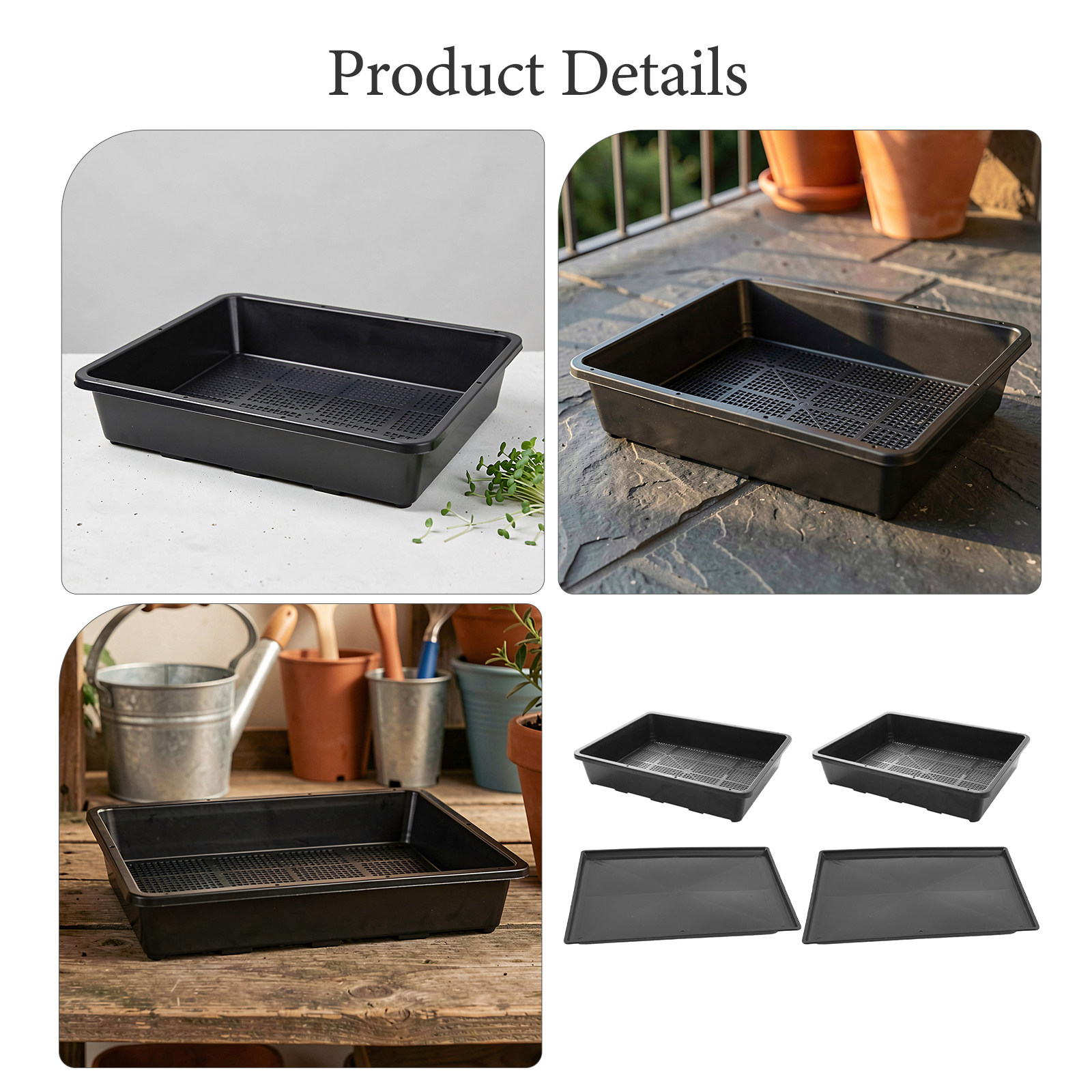 2Set Garden Planting Trays Reu - Seed Starter Tray ulasan dan harga