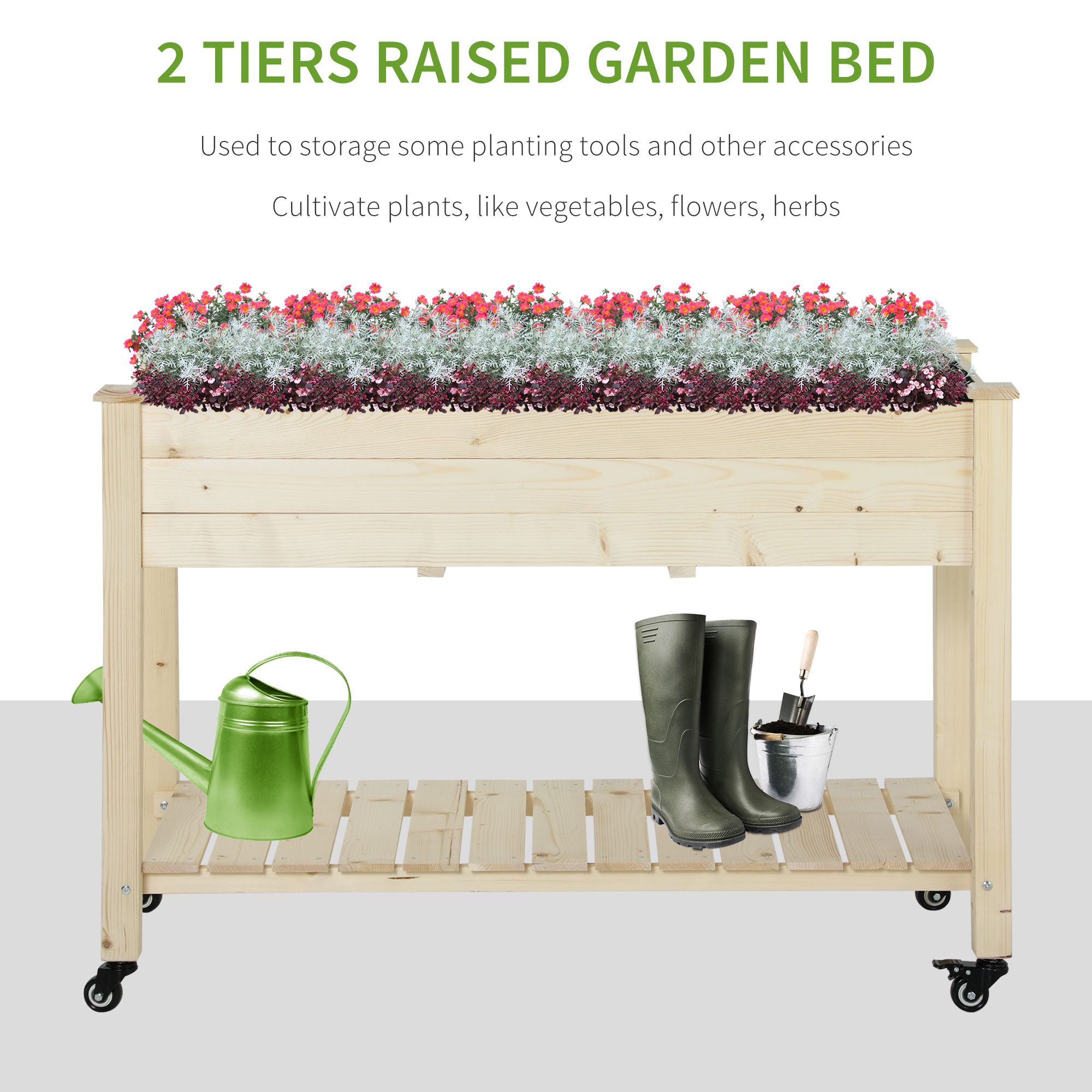 Outdoor/Indoor Raised Garden B - Grow Bag ulasan dan harga