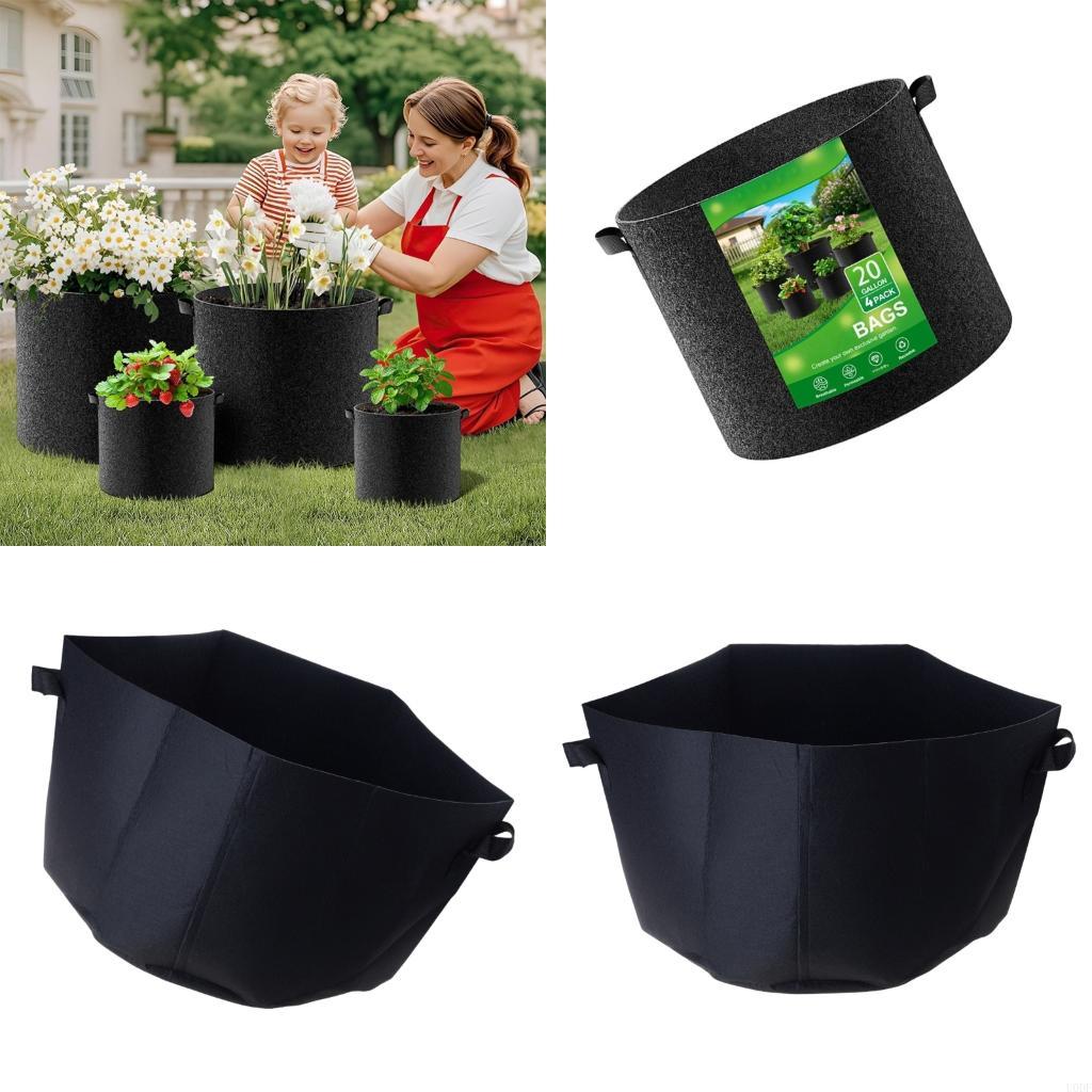   4x Reinforced Grow Pots Gard - Grow Bag ulasan dan harga