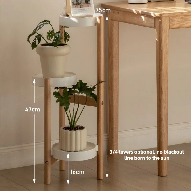 Solid Wood Tiered Plant Stand  - Indoor Herb Garden ulasan dan harga