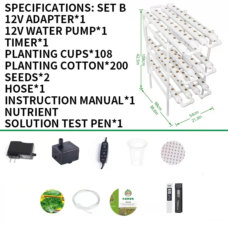 Soilless Growing System Kit, P - Hydroponic Kit ulasan dan harga