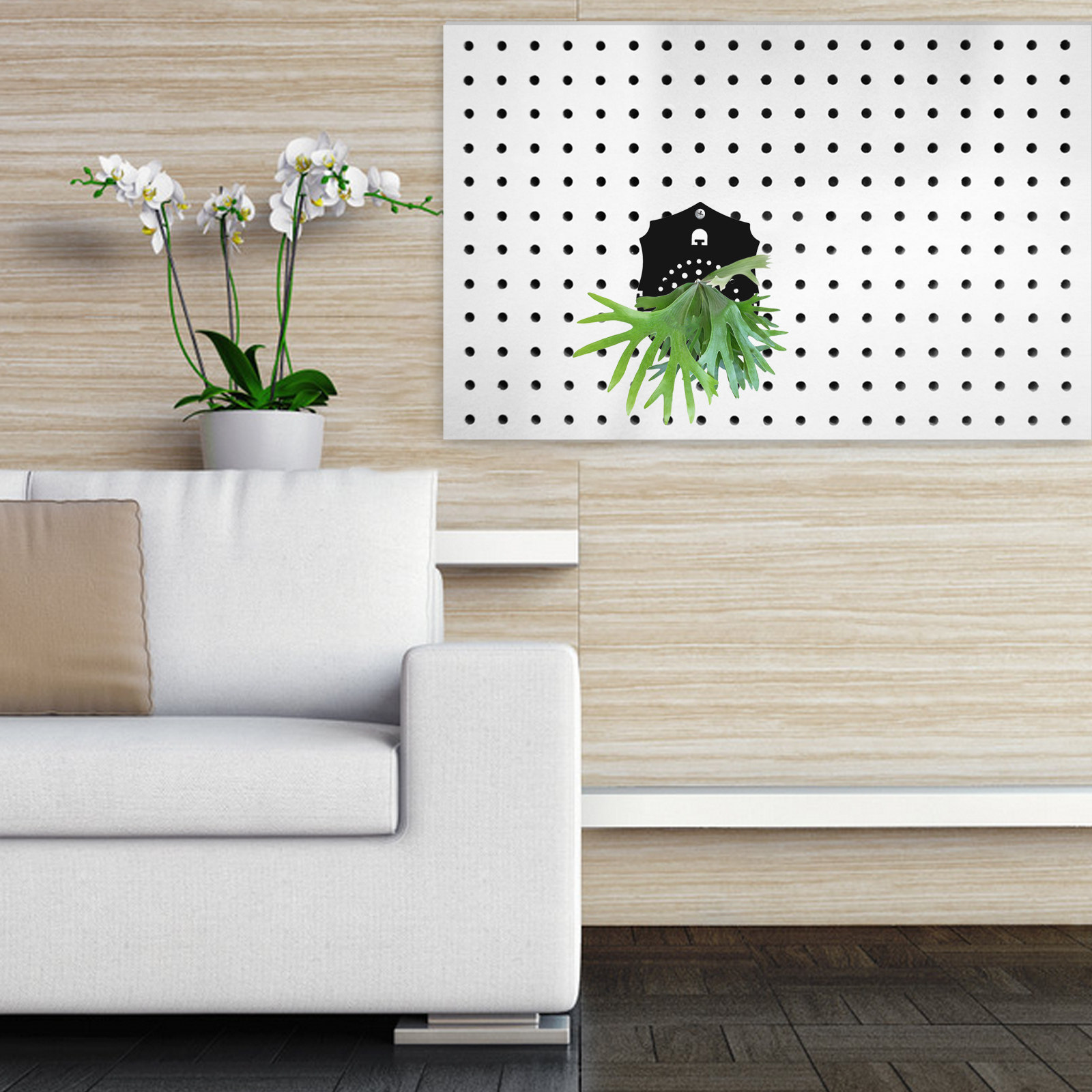 Frosted Black Acrylic Fern Mou - Vertical Planter ulasan dan harga
