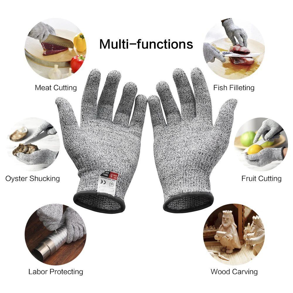 Level 5 HPPE Anti-Cut Gloves K - Garden Gloves ulasan dan harga