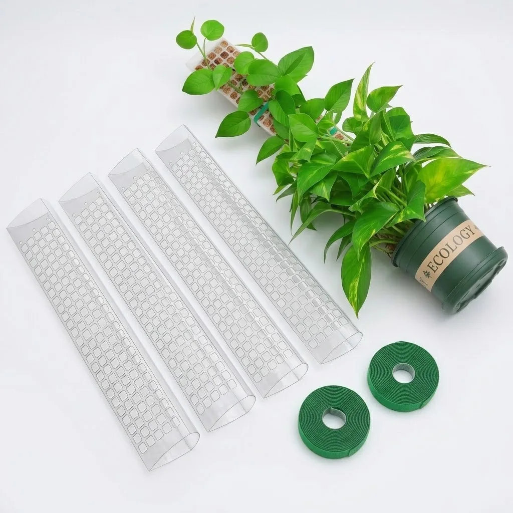 Plastic Moss Pole Plant Stand  - Indoor Herb Garden ulasan dan harga