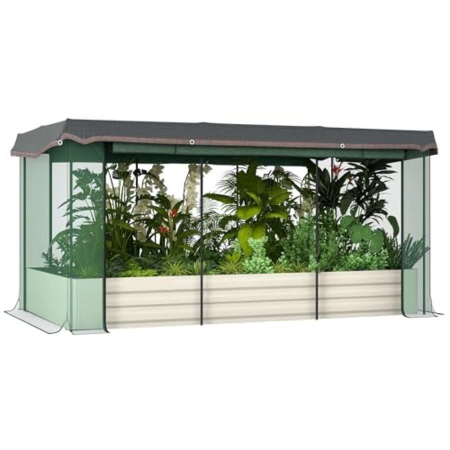 7.3 x 3.4 x 1 ft Galvanized Ra - Raised Garden Bed ulasan dan harga