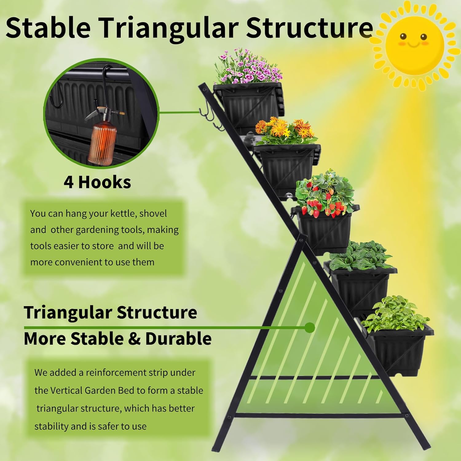 Outdoor Garden Patio Yard Vert - Vertical Planter ulasan dan harga