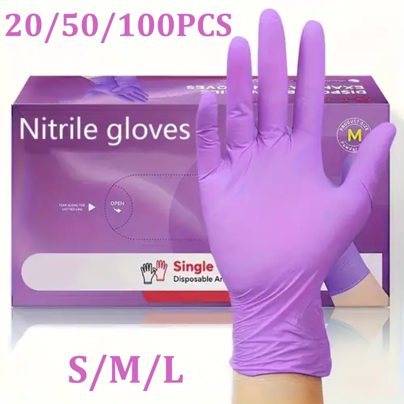 50/100PCS Violet Nitrile Glove - Garden Gloves ulasan dan harga