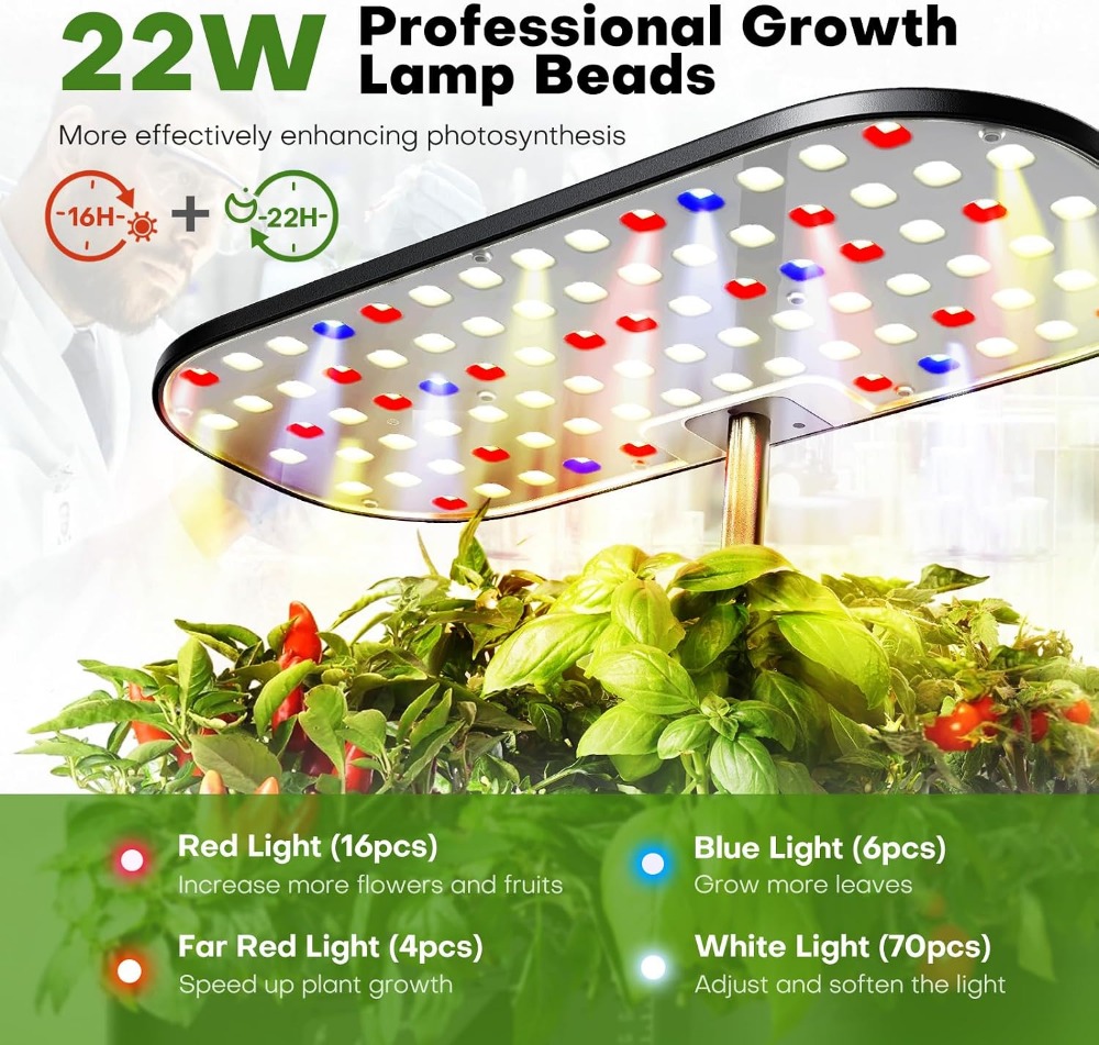 12-Pod Indoor Hydroponic Garde - Indoor Herb Garden ulasan dan harga