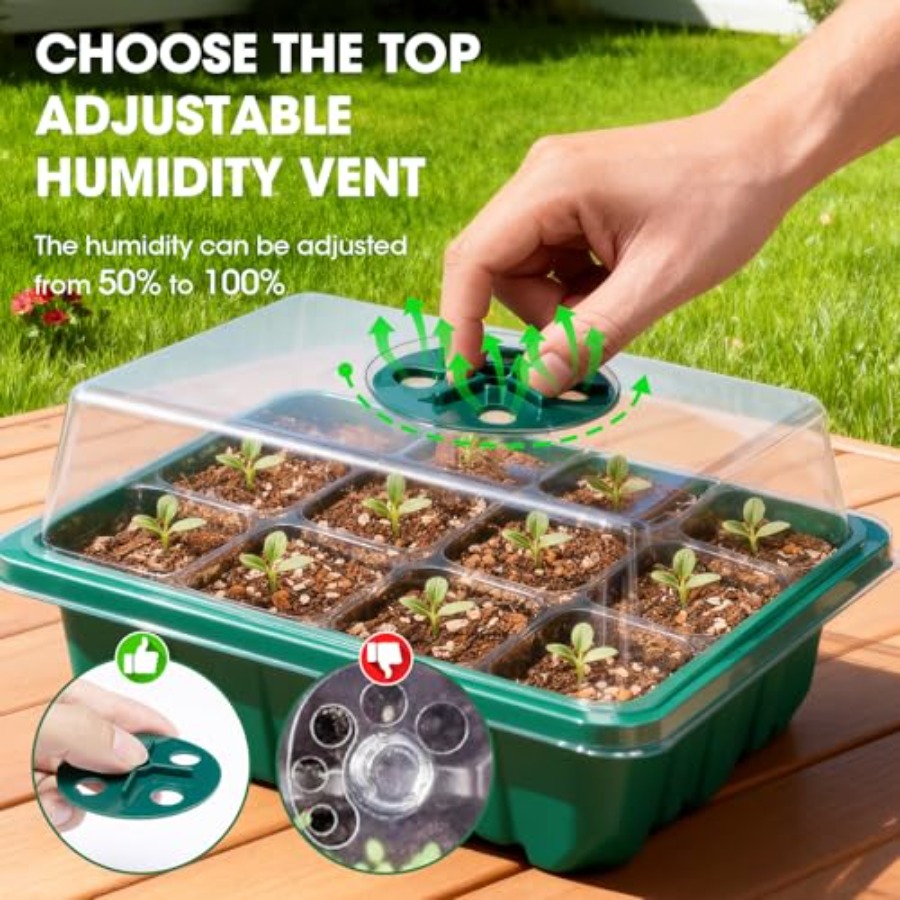 5 Packs Seed Starter Tray with - Seed Starter Tray ulasan dan harga