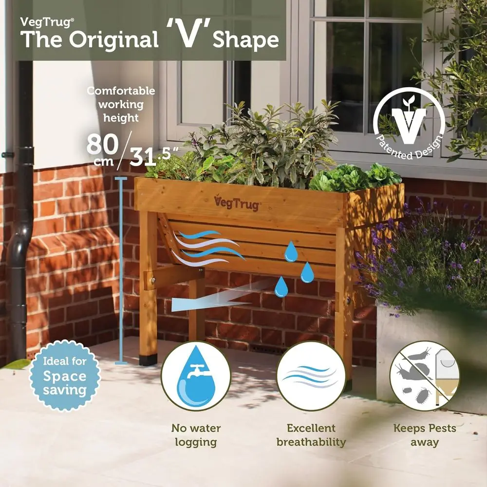 Natural Small 1m Wall-Mounted  - Vertical Planter ulasan dan harga