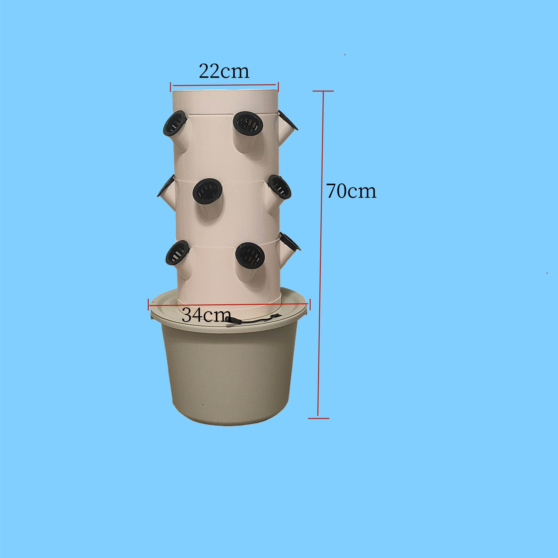 Vertical Hydroponic Growing Sy - Hydroponic Kit ulasan dan harga