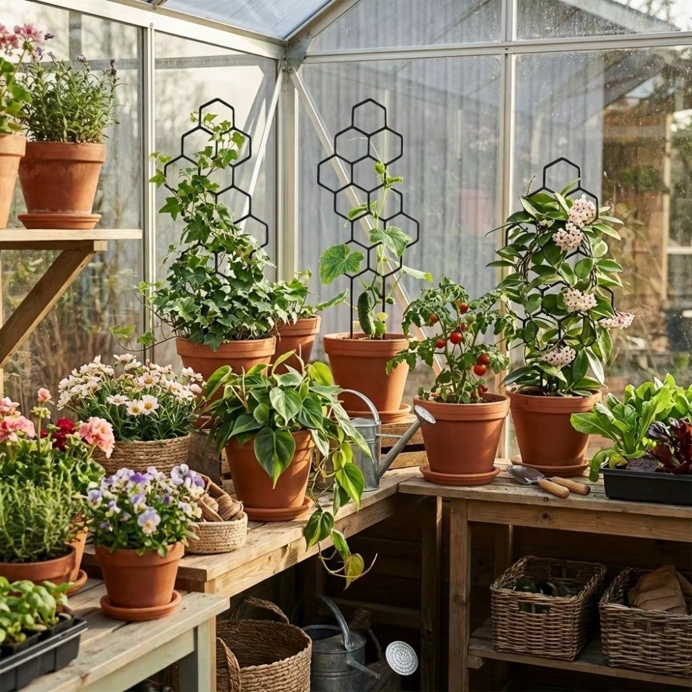Honeycomb Design Plant Trellis - Indoor Herb Garden ulasan dan harga