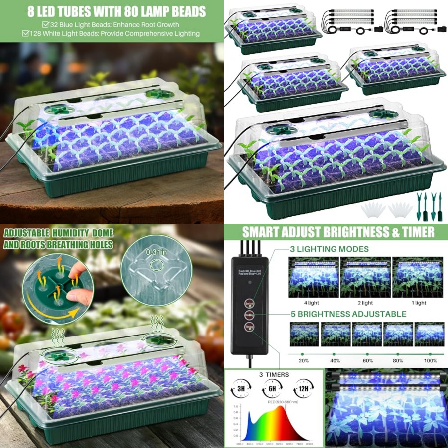 Pack Seed Starter Tray with Gr - Seed Starter Tray ulasan dan harga